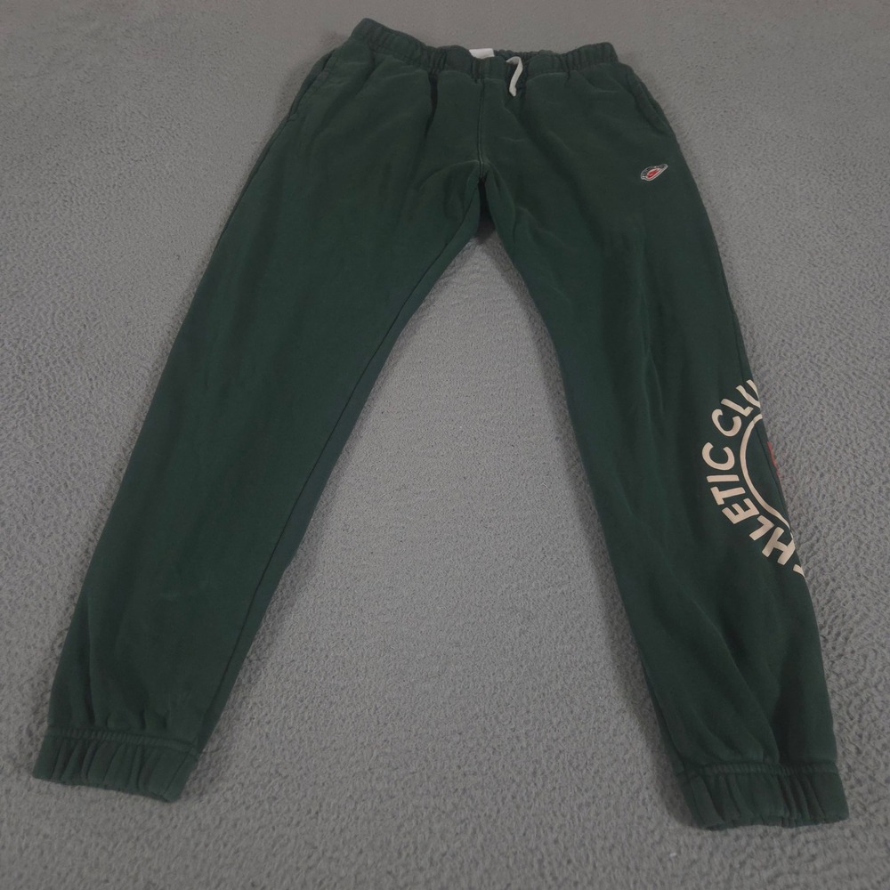 Nike Sweatpants Mens Medium‎ Green Jogger Sportswear Club French Terry Graphic